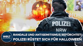 HALLOWEEN Polizei rechnet mit Randale und Antisemitismus Großstädte in Deutschland rüsten auf [upl. by Ak]