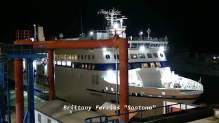 brittanyferries  EFlexer quotSantonaquot départ de Portsmouth 27072023 johnvideo [upl. by Nylaf715]