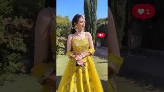 Best haldi outfits🌟✨ reels haldiceremony haldioutfit haldidress shadiseason bridetobe bride [upl. by Weywadt]