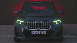 New BMW X1 2023  MATRIX LED Lights Animation at Night [upl. by Breana]