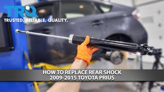 How to Replace Rear Shocks 20092015 Toyota Prius [upl. by Kaasi639]