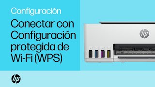 Conectar una impresora HP a una red inalámbrica mediante configuración WiFi protegida  HP Support [upl. by Sulokcin]