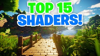 Top 15 Shaders For Minecraft Bedrock 121 [upl. by Aubin]