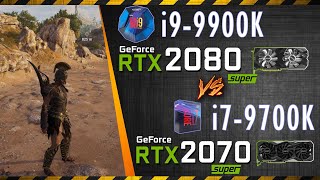 Core i79700K RTX 2070 Super vs i99900K RTX 2080 Super AC Odessey Gaming Comparison [upl. by Milewski349]