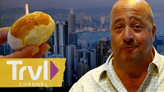 The BEST Street Food in Hong Kong  Bizarre Foods with Andrew Zimmern  Travel Channel [upl. by Nylyram]