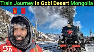 Trans Siberian Train Journey In Gobi Desert Mongolia 🇲🇳  The Indo Trekker [upl. by Regdirb]