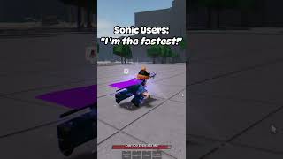 sonic is NOT the fastest character  roblox strongestbattlegrounds [upl. by Barb]