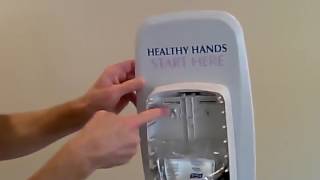 How To Change The Sanitizer in a PURELL TFX Hand Dispenser  Bunzl Processor Division [upl. by Brendin665]