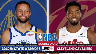 Golden State Warriors Vs Cleveland Cavaliers  NBA Live Scoreboard 2024 [upl. by Mcdougall]