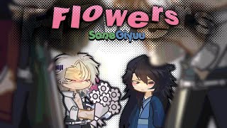 Flowers  aoi reaction vid AFTERMATH  SaneGiyuu  little bit angsty  DSKNY  Hashira  My AU [upl. by Rheims]