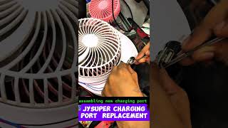 Jy super charging fan charging port broken replacement video jysuperchargingport mobileshorts [upl. by Bran968]