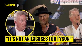 TYSON DOESNT HAVE TO SPEAK TO TALKSPORT 😬 Frank Warren DEFENDS Tyson Fury ahead of Usyk rematch [upl. by Aikel]