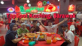 Best Place To Eat At KuchingSarawak  Topspot Food Court [upl. by Issy]