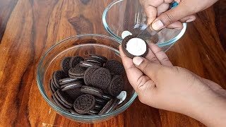 3 ingredients oreo recipe No Cream No Cocoa powder  easy birthday cake  oreo biscuit cake [upl. by Nowd]