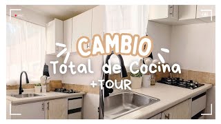 ✅️CAMBIO TOTAL COCINA PEQUEÑA 15 metros  TOUR COCINA CASA INFONAVIT [upl. by Leugimsiul]