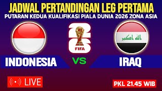 Indonesia vs Iraq live World Cup 2026 qualifying round  World Cup 2026 [upl. by Nicolina]