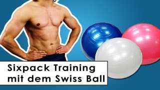 Sixpack Training  Bauchmuskel Übungen mit dem Gymnastikball [upl. by Ximena]