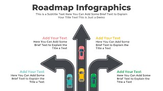 Animated PowerPoint Roadmap Infographics Template Bundle [upl. by Mallin]