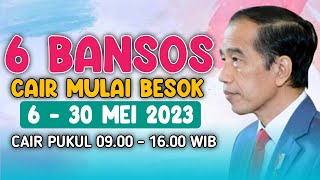 6 Bansos Cair Serentak lagi mulai Besok 6 – 30 Mei 2023 Cair mulai Pukul 0900 WIB [upl. by Bar]