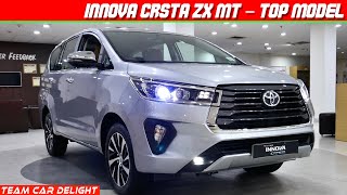 Innova Crysta 2022 Top Model  Walkaround in Hindi  Team Car Delight [upl. by Yrolg]