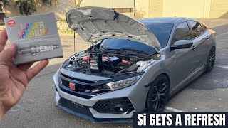 OIL AND SPARK PLUG CHANGE FOR THE 10TH GEN SI [upl. by Harty817]