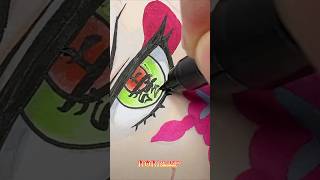 Drawing Daki With Markers demonslayer fanart animeart animedrawing art shortsart shorts [upl. by Buchanan]