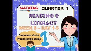 READING AND LITERACY  QUARTER 1 GRADE 1 WEEK 6  DAY 16 MATATAG readinghubph [upl. by Nwadal939]