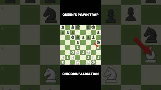 Queens Pawn trap Chigorin variation [upl. by Krigsman]