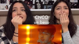 CNCO  UN BESO REACCIÓN  AngieampMara [upl. by Vonni]