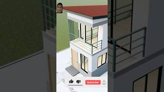 Small and beautiful house design small two storey house plans  3x6 meters houseelevation home [upl. by Mahalia]