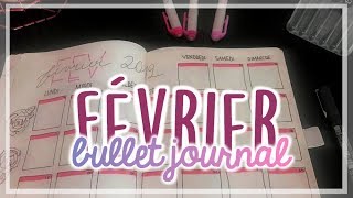 BULLET JOURNAL Plan with me — Février  SimplyMeg [upl. by Eidnak]