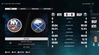 NHL 25 Franchise mode Buffalo Sabres 442 with my brother 2 player SabreHood [upl. by Altman]