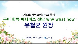 굿모닝 수요특강 12회 구미 한류 메타버스 전당 whywhathow [upl. by Beaulieu]