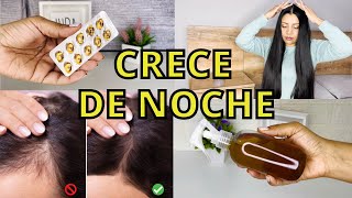 ✅CRECE TU CABELLO DURANTE LA NOCHE 😱REMEDIOS CASEROS deja de caerse y Nace pelo nuevo😍 [upl. by Sioled]