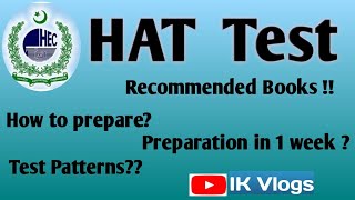 HAT Test  Complete Detail  Recommended Books  FAQs  Ijaz Hussain  IjazHussain [upl. by Temirf]