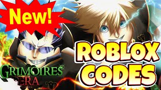 Grimoires Era Roblox GAME ALL SECRET CODES ALL WORKING CODES [upl. by Franciscka318]