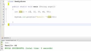 68 One Dimensional Array Example in Java Programming Hindi [upl. by Eldridge]