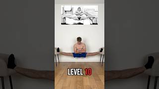 Yujiro’s split level 1 to 10  😧 flexibility mobility training gym amazing anime exercise [upl. by Ettenrahc]