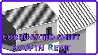 Revit corrugated sheet roof [upl. by Allenod]