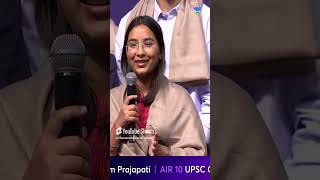 UPSC AIR 10 Aishwaryam Topper  Kyu Mujhe 2nd Attempt Laga to Clear UPSC CSE shorts ias upsc [upl. by Udenihc274]