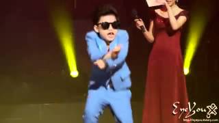 Gangnam style open stage performance by young boy World recorded HD [upl. by Llednar585]