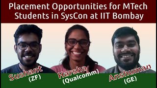 Placement Opportunities for MTech Students in SysCon at IIT Bombay [upl. by Annawek674]