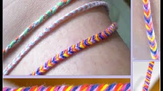 DIY Fishtail Braided BraceletAnklet [upl. by Ecinert]