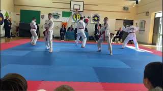 Kildare Taekwondo  Team Pattern [upl. by Dolf]