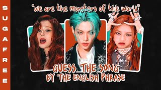 KPOP GAME GUESS THE SONG BY THE ENGLISH LYRICSPHRASE 1 [upl. by Atiuqal]