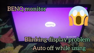 BENQ Monitor blinking display  Auto off while using fixed [upl. by Anaitsirc]