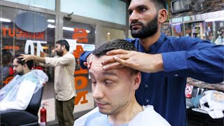 ASMR Super hard head massage in Dubai barbershop [upl. by Neelram]