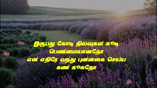 Iruvadhu Koodi Nilavukal  Thullatha Manamum Thullum singasong karaoke lyricvideo [upl. by Nosiram]