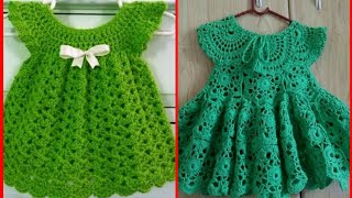 Patrones de vestidos de crochet para bebés muy exigentes [upl. by Lirbij]