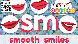 SM Blend  Simple Singing Phonics  Letter Blend Sounds  Phonics Garden [upl. by Boleyn163]